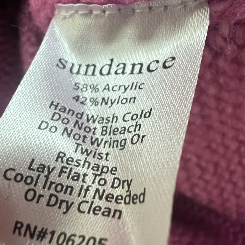Sundance Equestrian Horse Knit Purple Pink Sweater Size XS - Picture 7 of 8